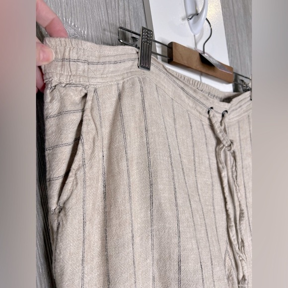 D22.02 Vince Camuto Women’s Linen Striped Pants XL - Picture 4 of 6